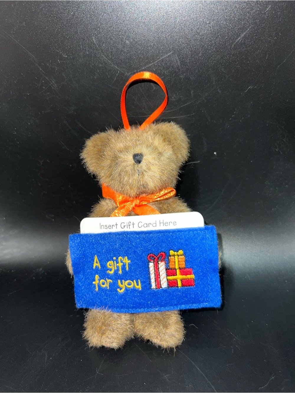 Boyds Bears "A Gift for You" plush teddy bear gift card holder